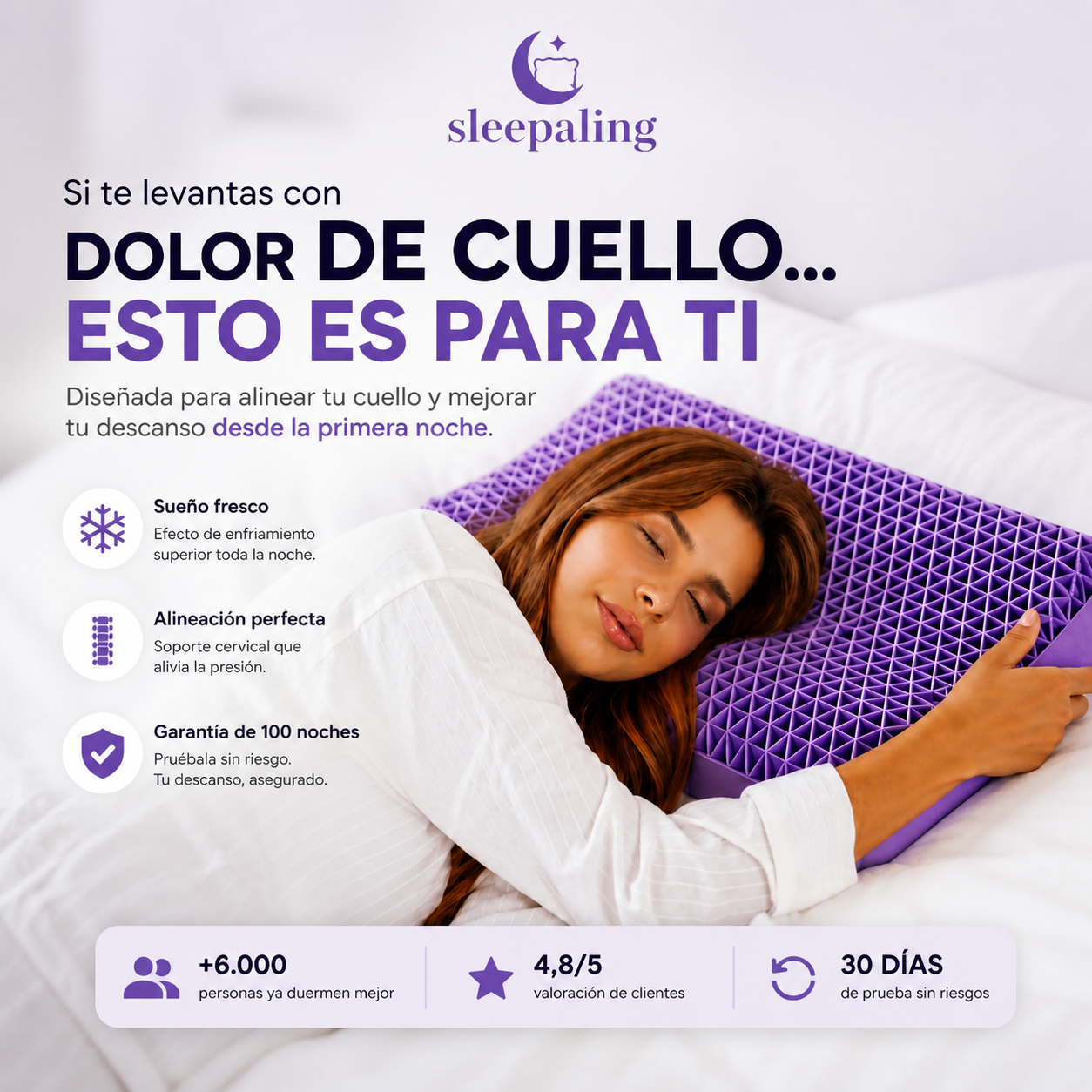 “Si te levantas con dolor de cuello... esto es para ti”
