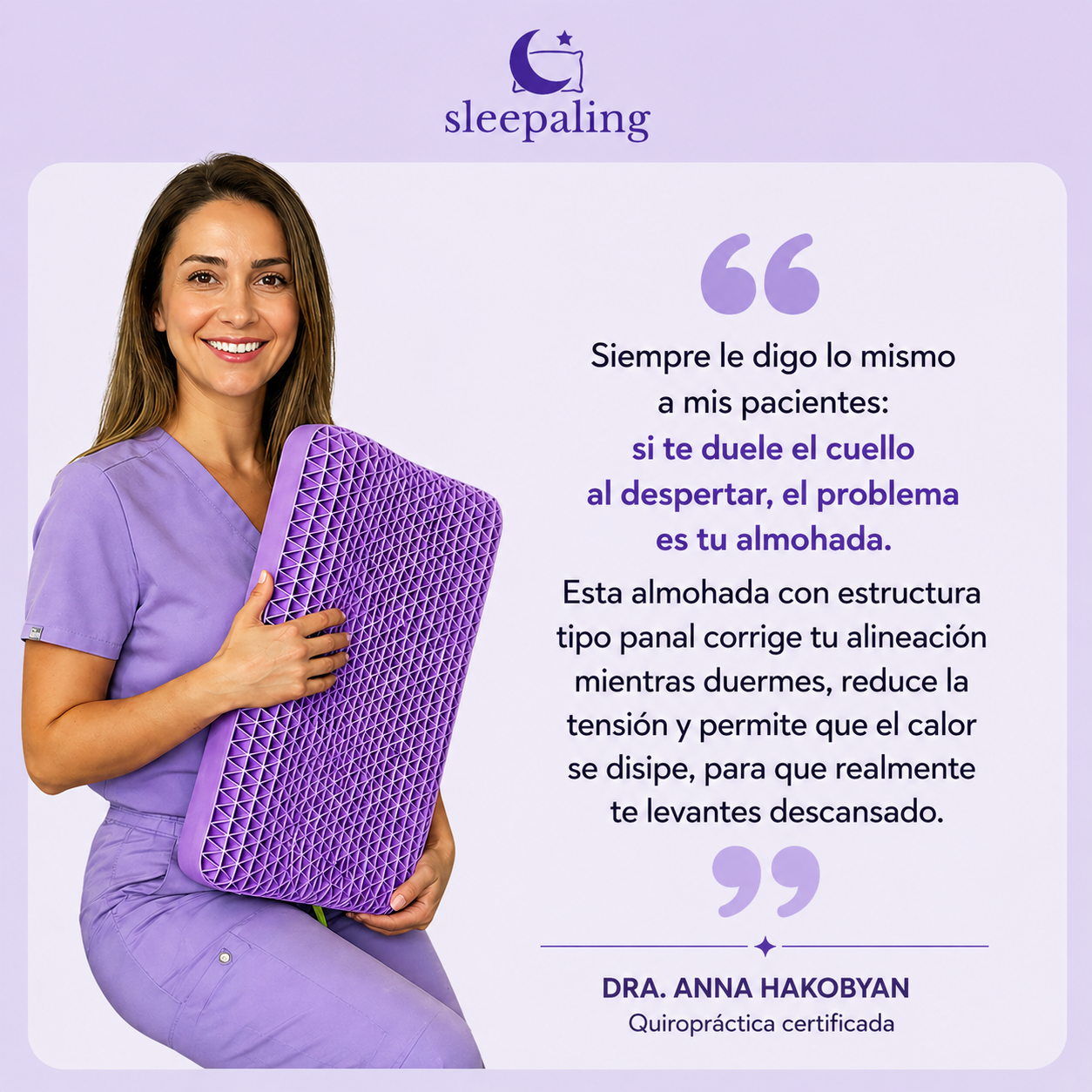 “Si te levantas con dolor de cuello... esto es para ti”